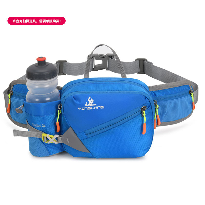 Wautton Outdoor Fanny Pack Bum Bag Big Campacity Water Resistant Nylon with Water Bottle Holder