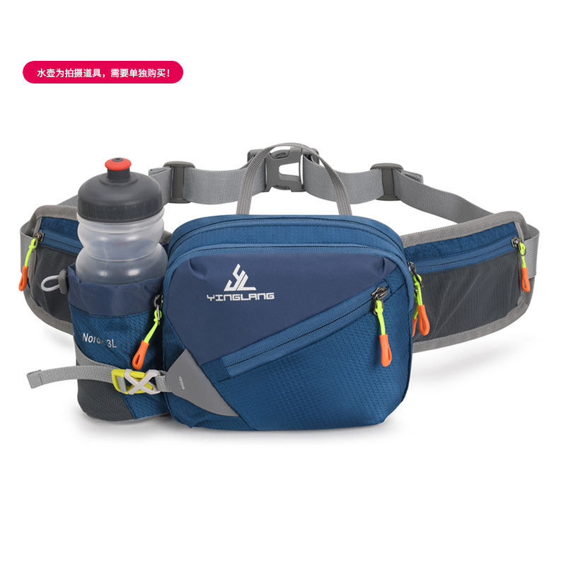 Wautton Outdoor Fanny Pack Bum Bag Big Campacity Water Resistant Nylon with Water Bottle Holder