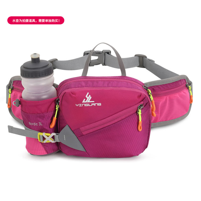 Wautton Outdoor Fanny Pack Bum Bag Big Campacity Water Resistant Nylon with Water Bottle Holder