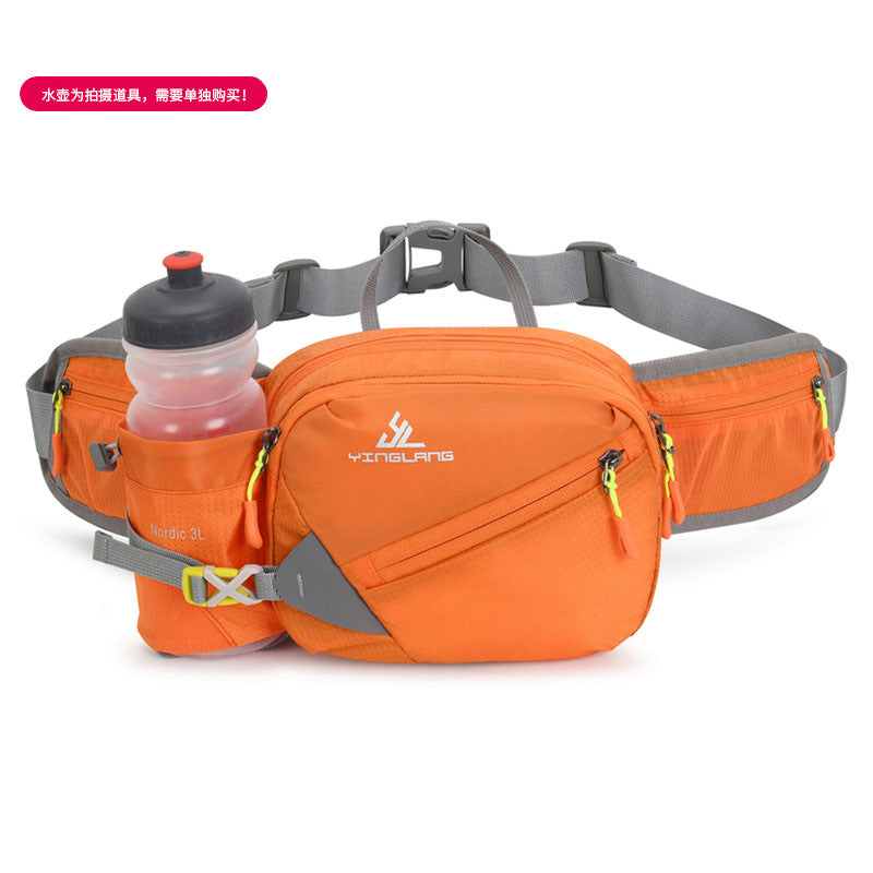 Wautton Outdoor Fanny Pack Bum Bag Big Campacity Water Resistant Nylon with Water Bottle Holder