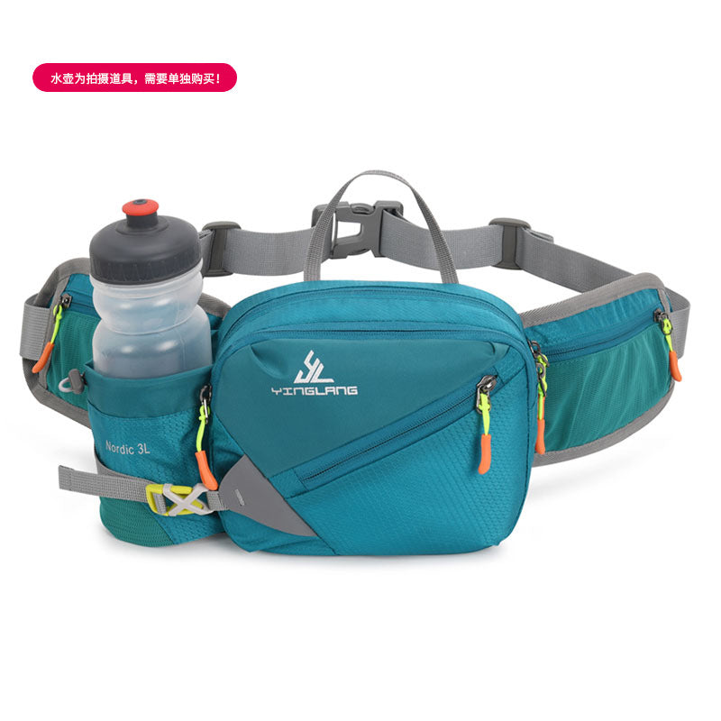 Wautton Outdoor Fanny Pack Bum Bag Big Campacity Water Resistant Nylon with Water Bottle Holder